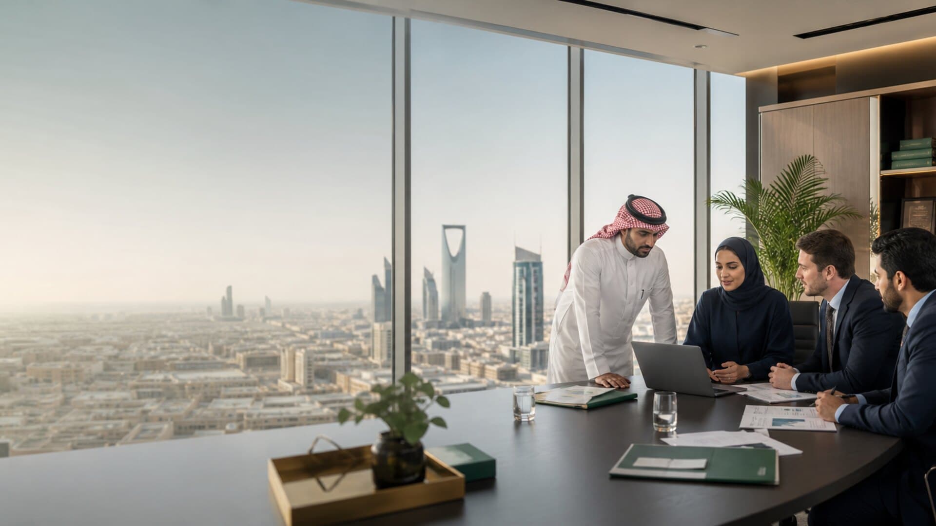 Professional visa advisory meeting in Saudi Arabia