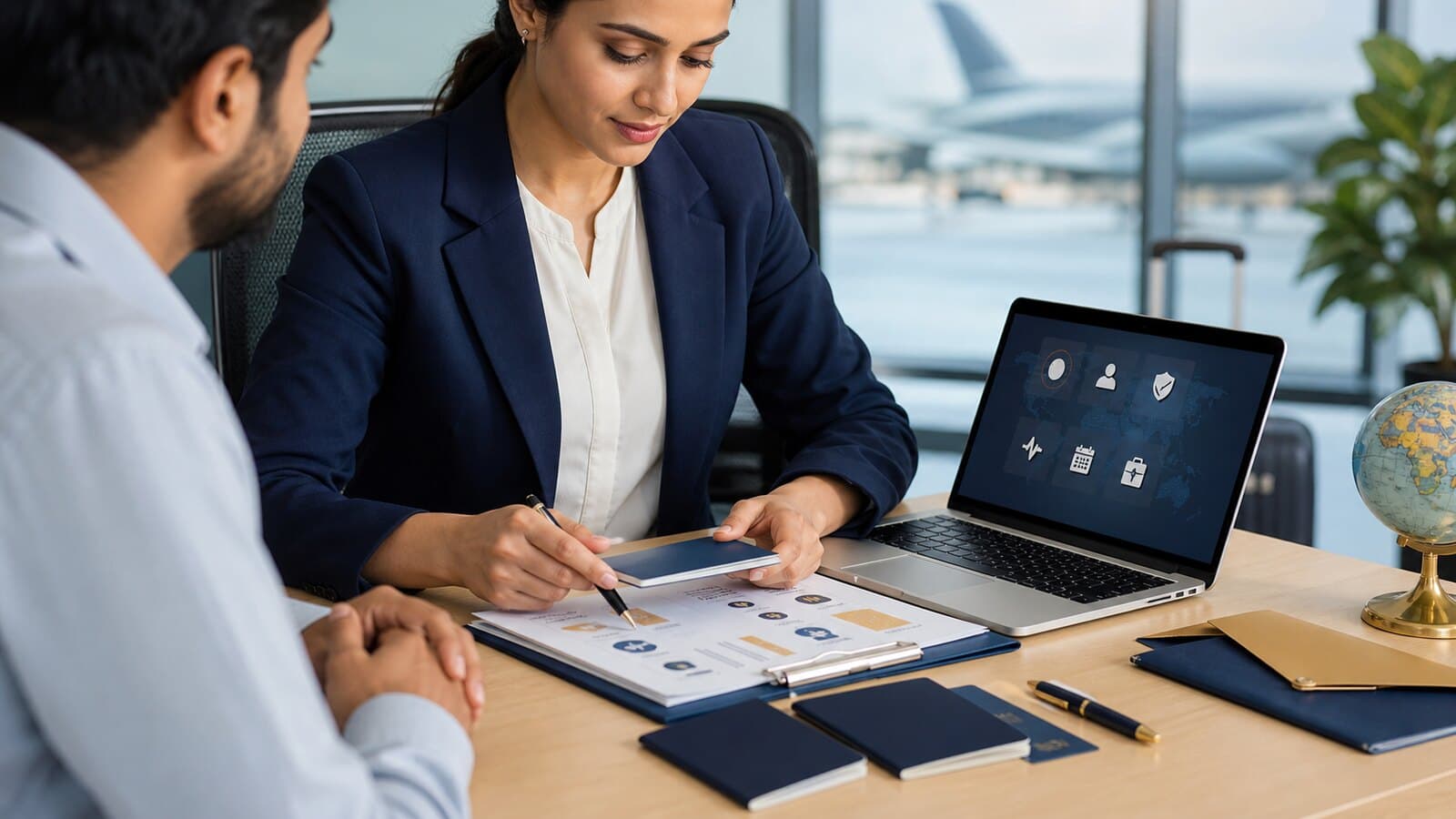 Visa document review and appointment preparation support